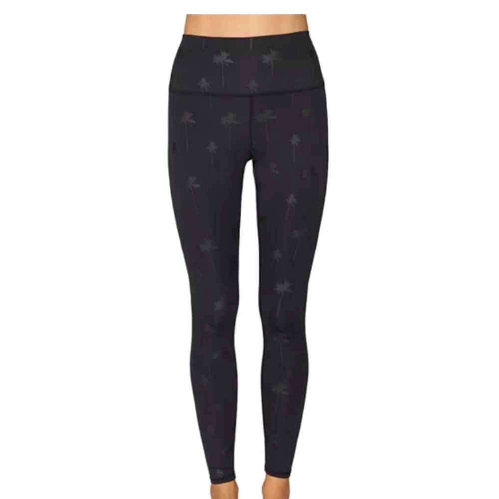 Spiritual Gangster black leggings with palm trees- worn a couple of times.